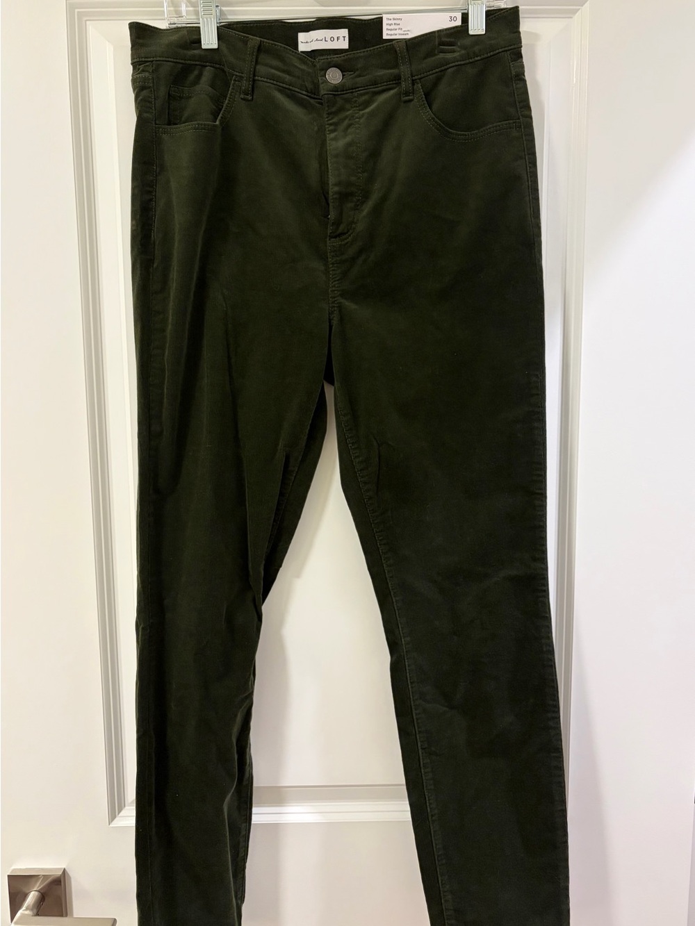 LOFT Women’s Dark Olive Corduroy Pants